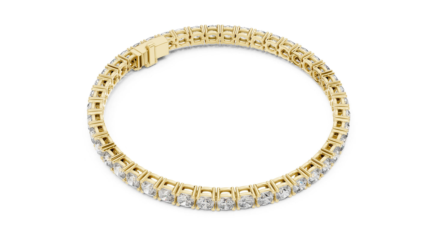 Round Tennis Lab Grown Diamond Bracelet