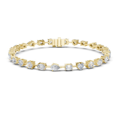 Mixed Shape Lab Grown Diamond Tennis Bracelet
