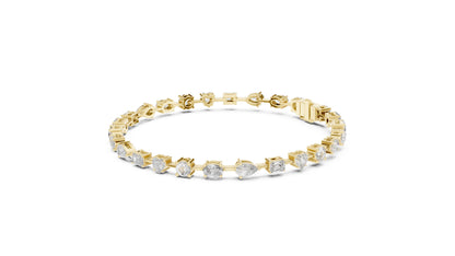 Mixed Shape Lab Grown Diamond Tennis Bracelet