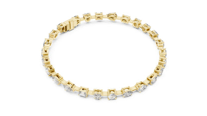 Mixed Shape Lab Grown Diamond Tennis Bracelet
