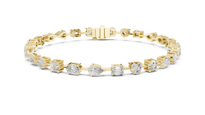 Mixed Shape Lab Grown Diamond Tennis Bracelet