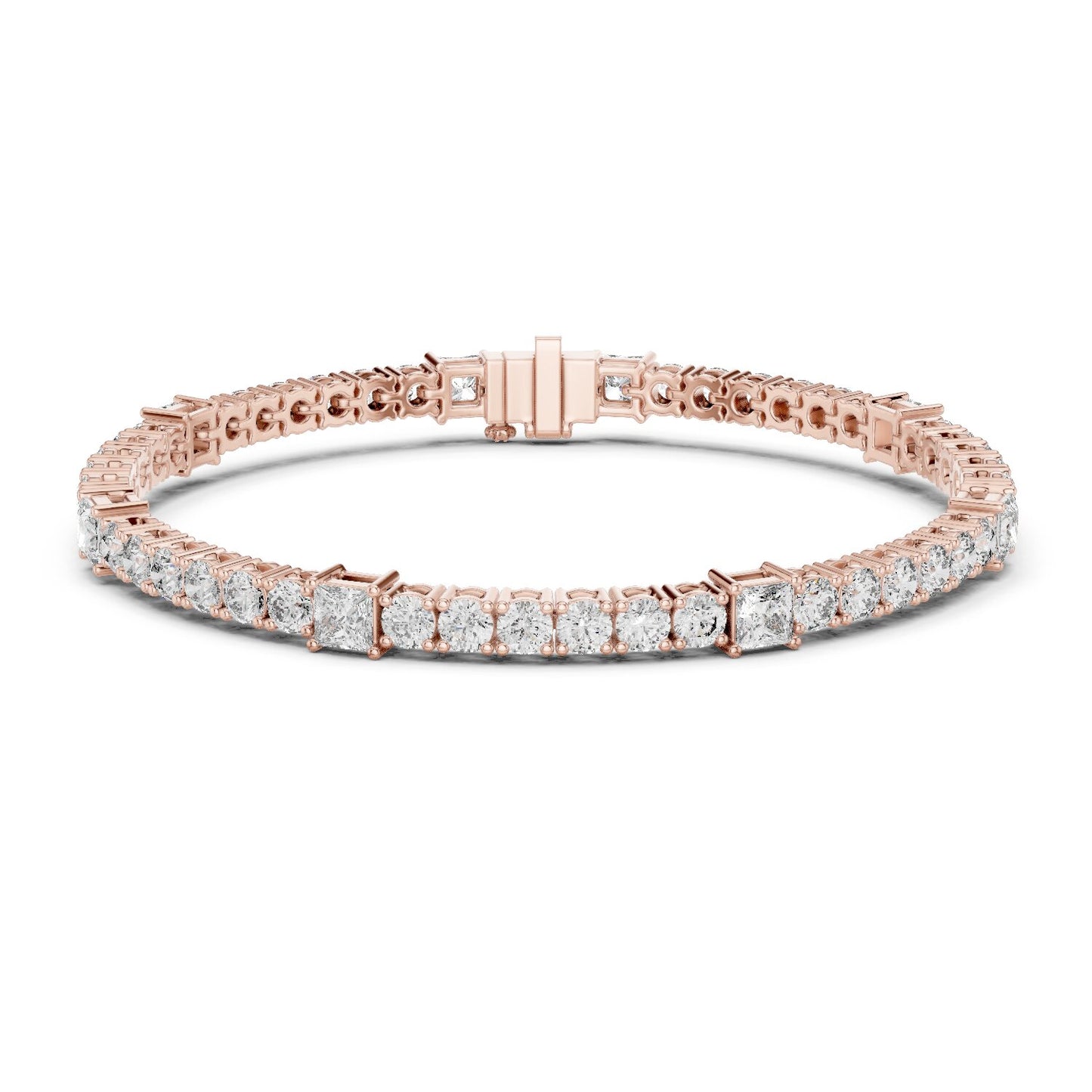 Round Tennis Lab Grown Diamond Bracelet