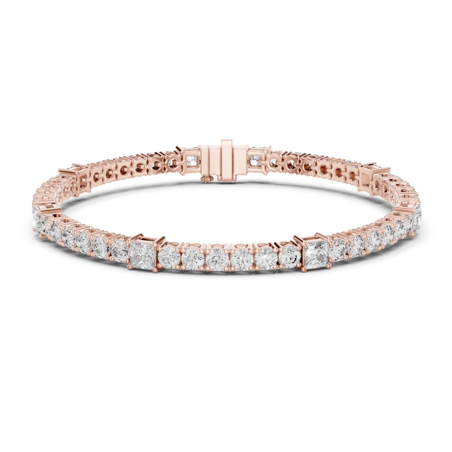Round Tennis Lab Grown Diamond Bracelet