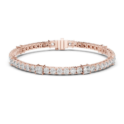 Round Tennis Lab Grown Diamond Bracelet