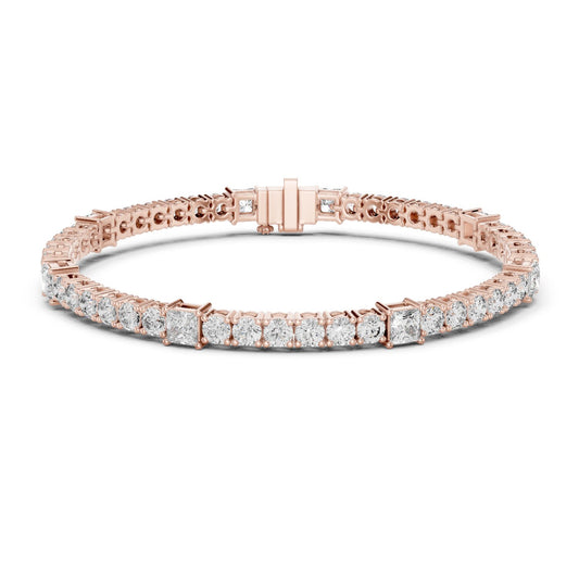 Round Tennis Lab Grown Diamond Bracelet