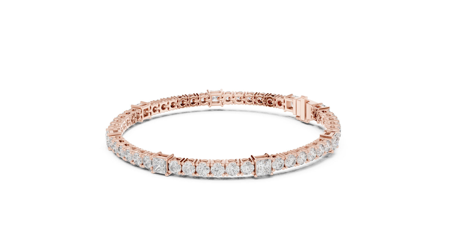 Round Tennis Lab Grown Diamond Bracelet