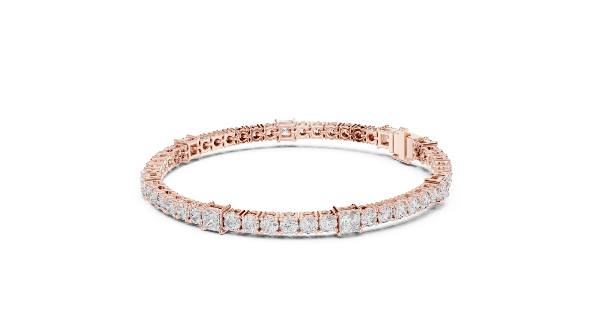 Round Tennis Lab Grown Diamond Bracelet