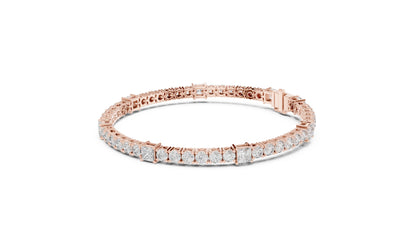 Round Tennis Lab Grown Diamond Bracelet