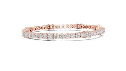 Round Tennis Lab Grown Diamond Bracelet
