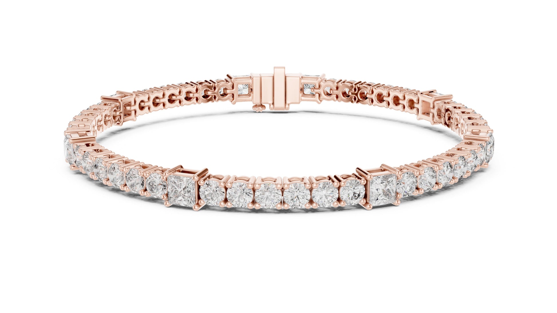 Round Tennis Lab Grown Diamond Bracelet