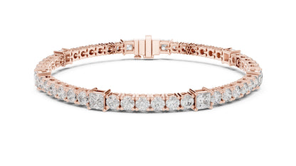 Round Tennis Lab Grown Diamond Bracelet