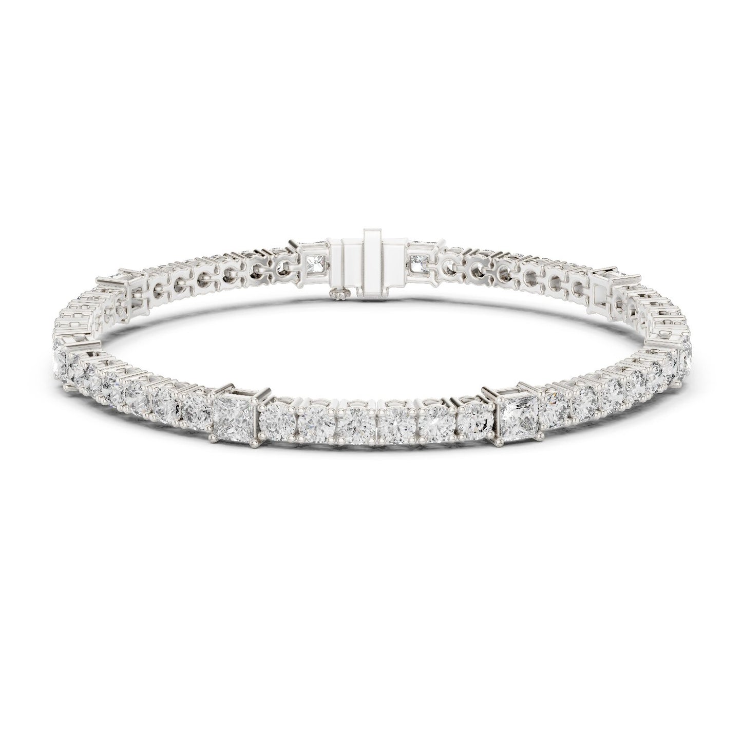 Round Tennis Lab Grown Diamond Bracelet
