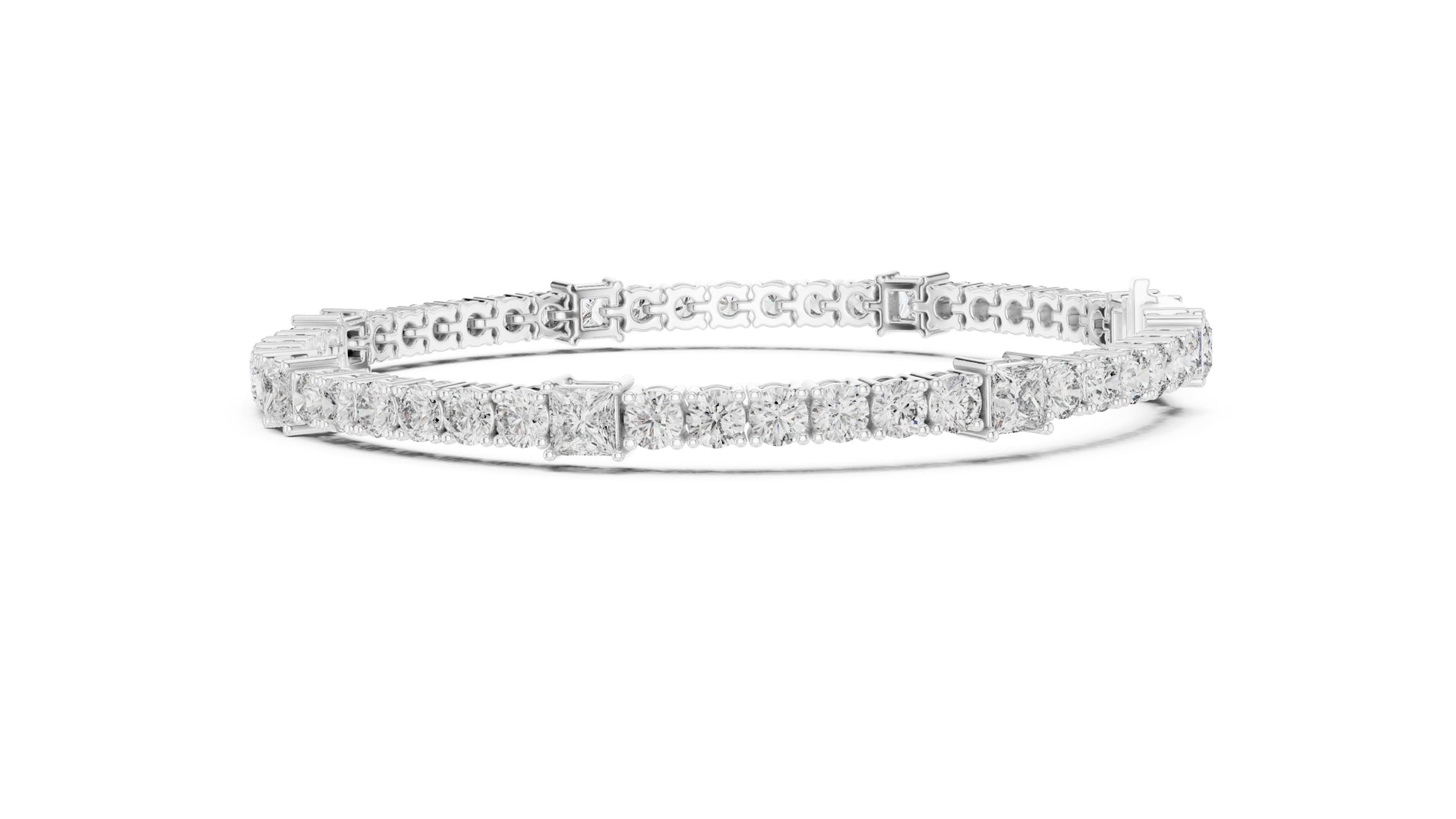 Round Tennis Lab Grown Diamond Bracelet
