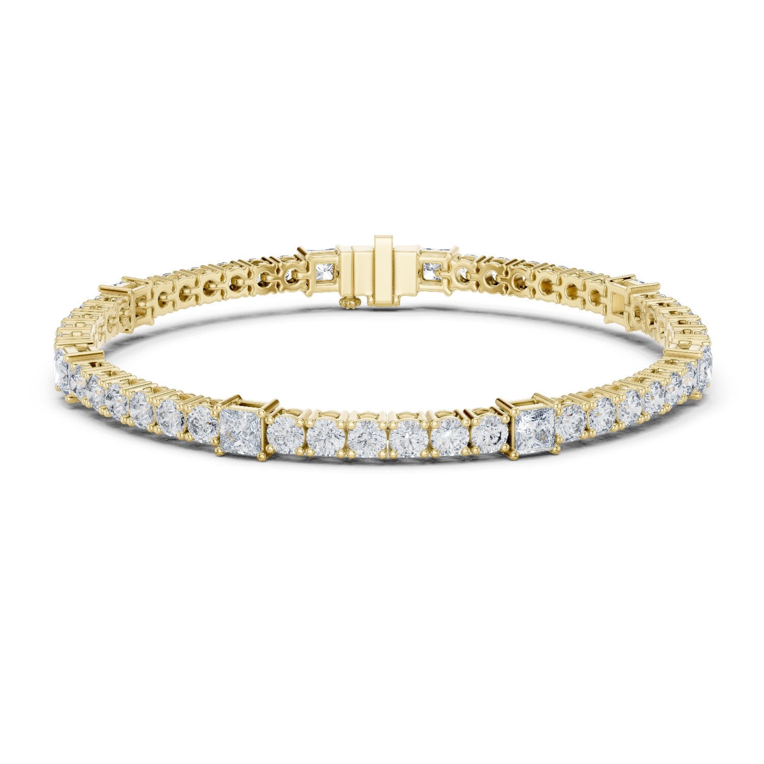 Round Tennis Lab Grown Diamond Bracelet