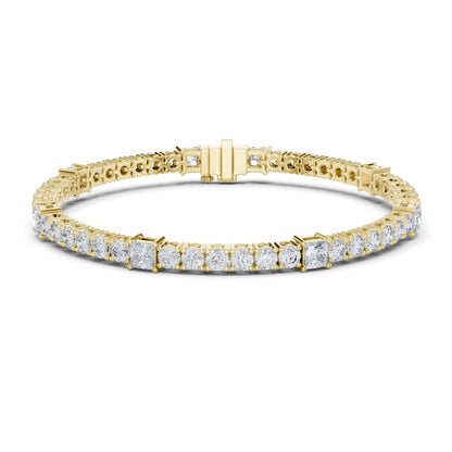 Round Tennis Lab Grown Diamond Bracelet