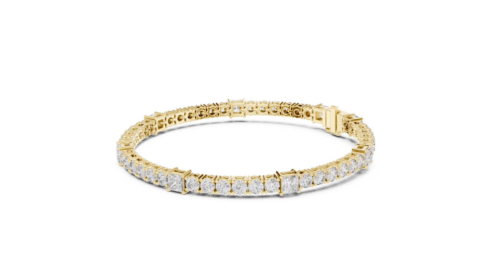 Round Tennis Lab Grown Diamond Bracelet
