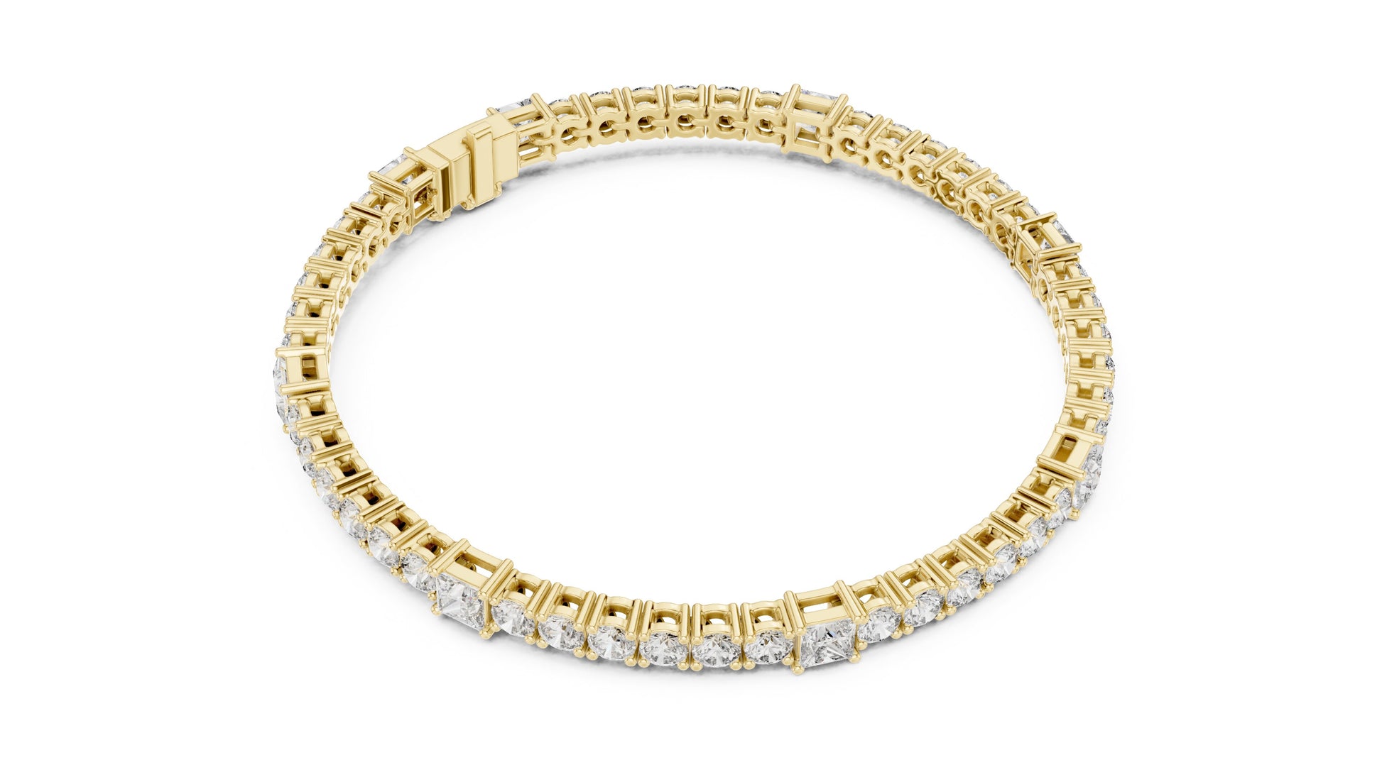 Round Tennis Lab Grown Diamond Bracelet