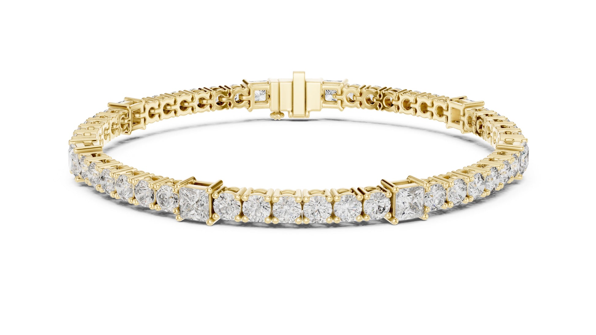 Round Tennis Lab Grown Diamond Bracelet