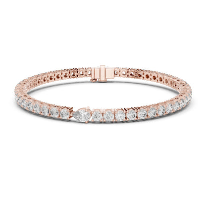 Round Tennis Lab Grown Diamond Bracelet