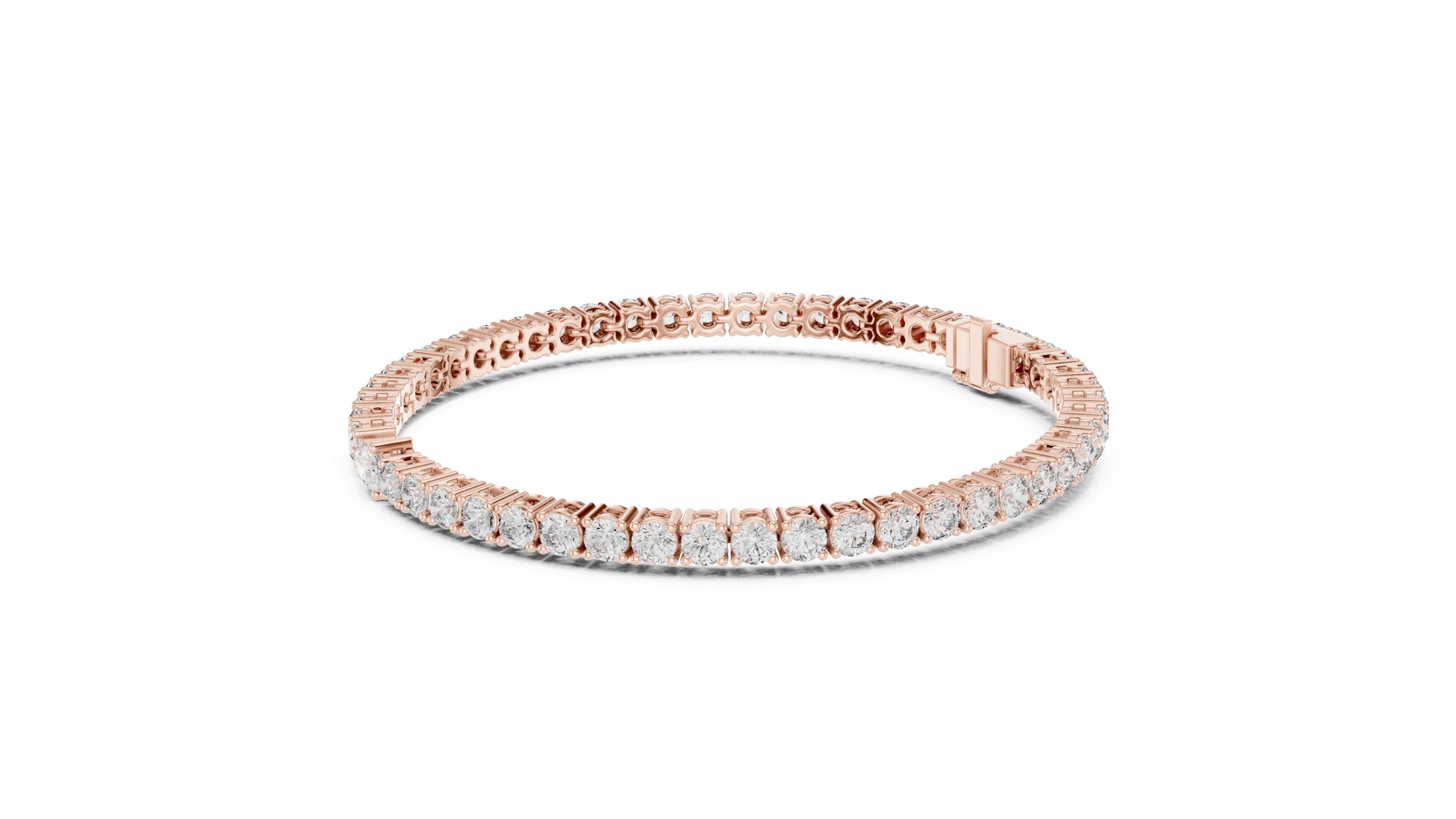 Round Tennis Lab Grown Diamond Bracelet