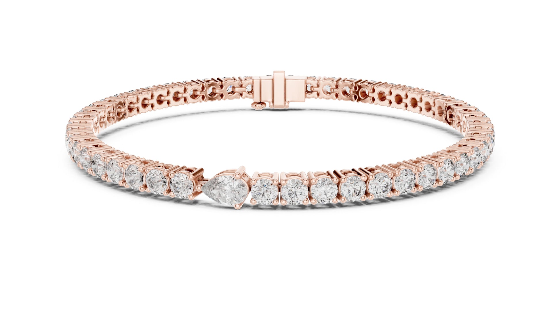 Round Tennis Lab Grown Diamond Bracelet