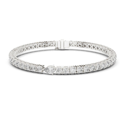 Round Tennis Lab Grown Diamond Bracelet