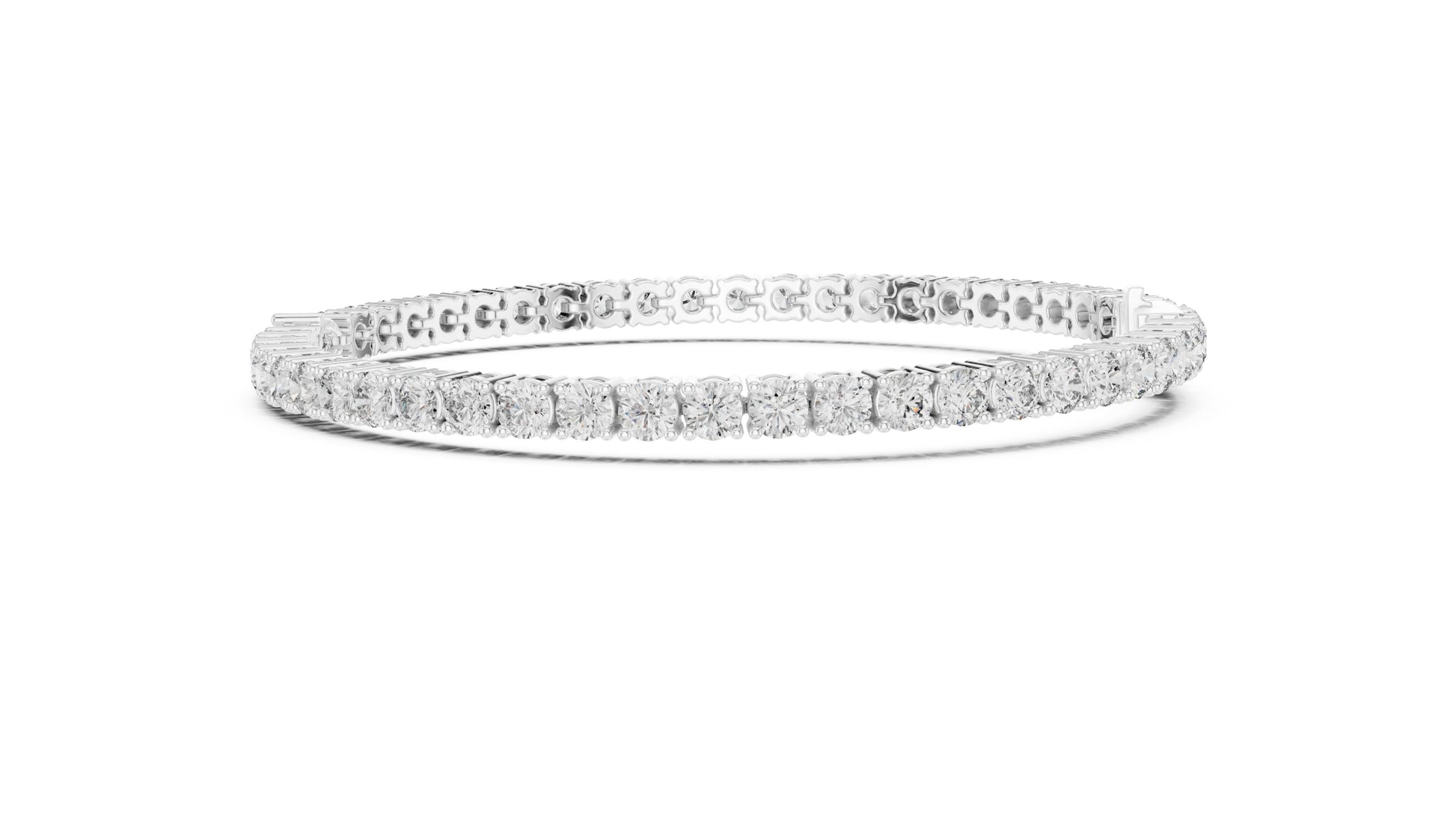 Round Tennis Lab Grown Diamond Bracelet