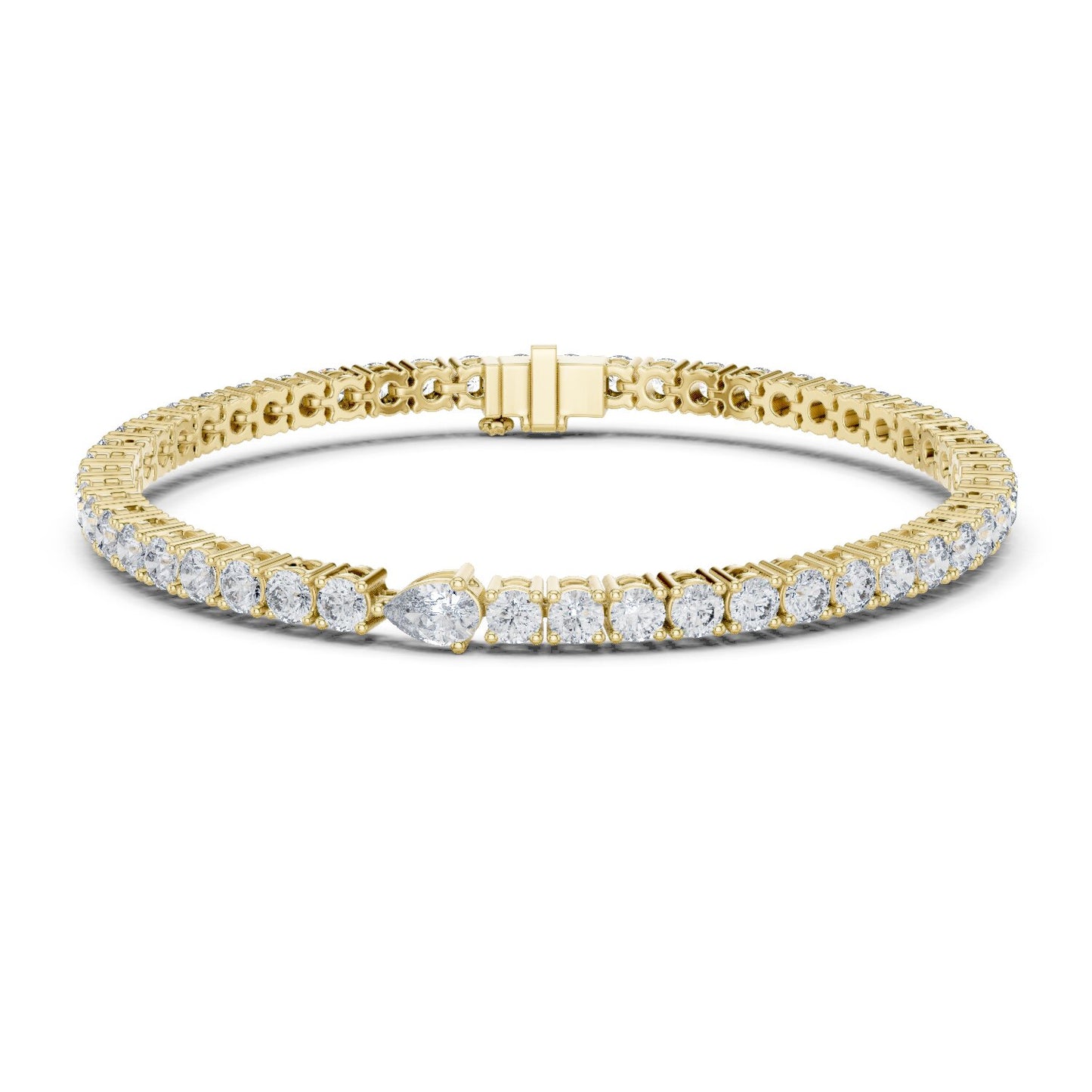 Round Tennis Lab Grown Diamond Bracelet