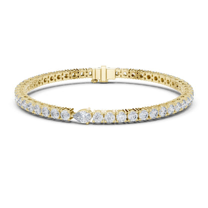 Round Tennis Lab Grown Diamond Bracelet