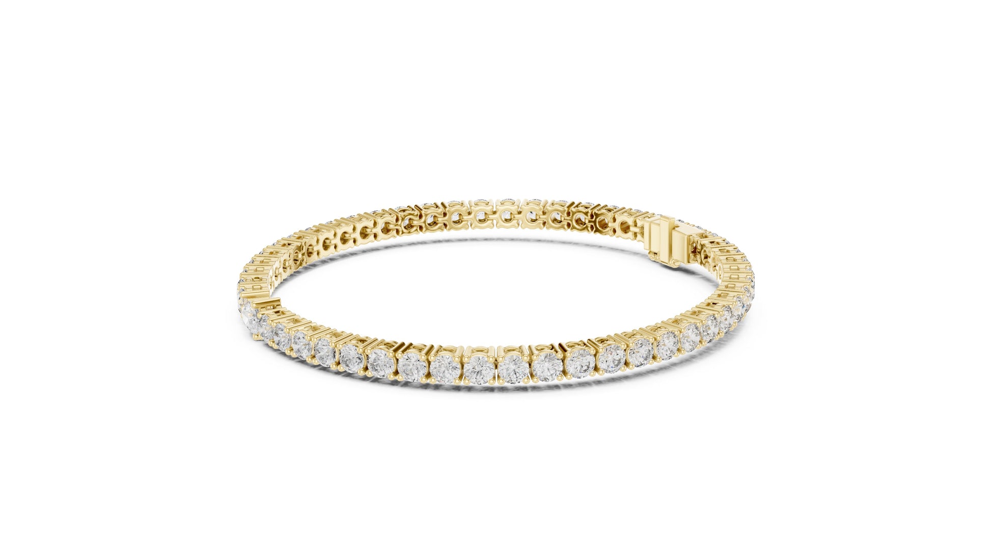 Round Tennis Lab Grown Diamond Bracelet