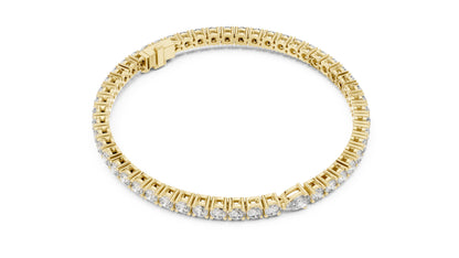 Round Tennis Lab Grown Diamond Bracelet