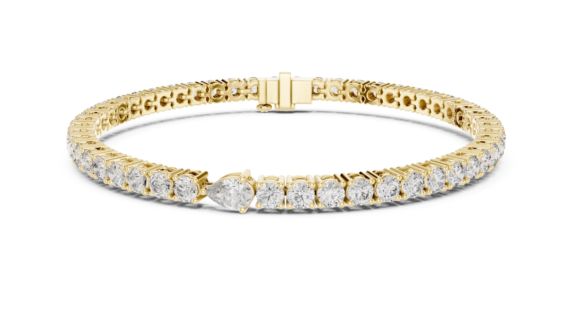 Round Tennis Lab Grown Diamond Bracelet