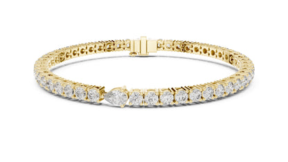 Round Tennis Lab Grown Diamond Bracelet
