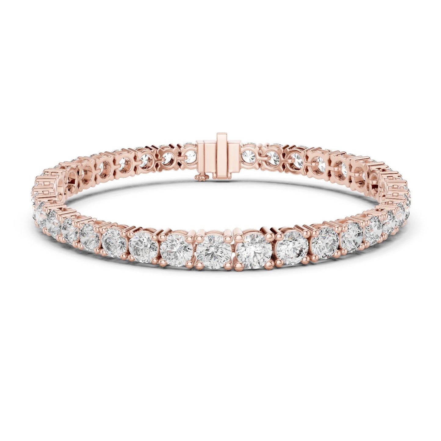 Round Tennis Lab Grown Diamond Bracelet