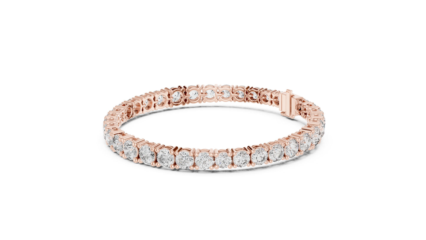 Round Tennis Lab Grown Diamond Bracelet