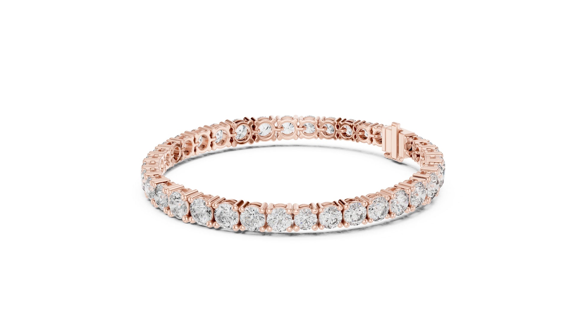 Round Tennis Lab Grown Diamond Bracelet