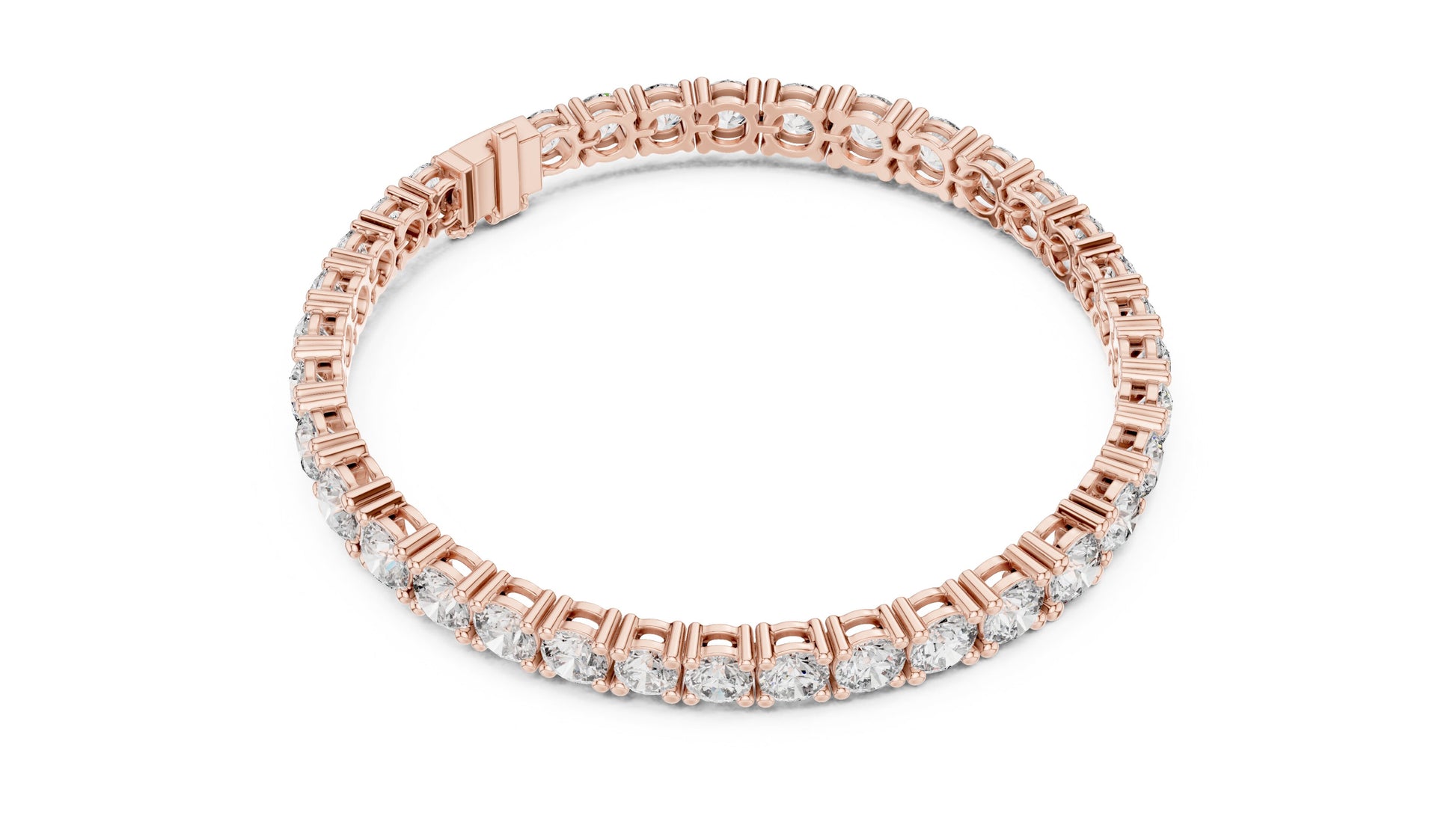 Round Tennis Lab Grown Diamond Bracelet