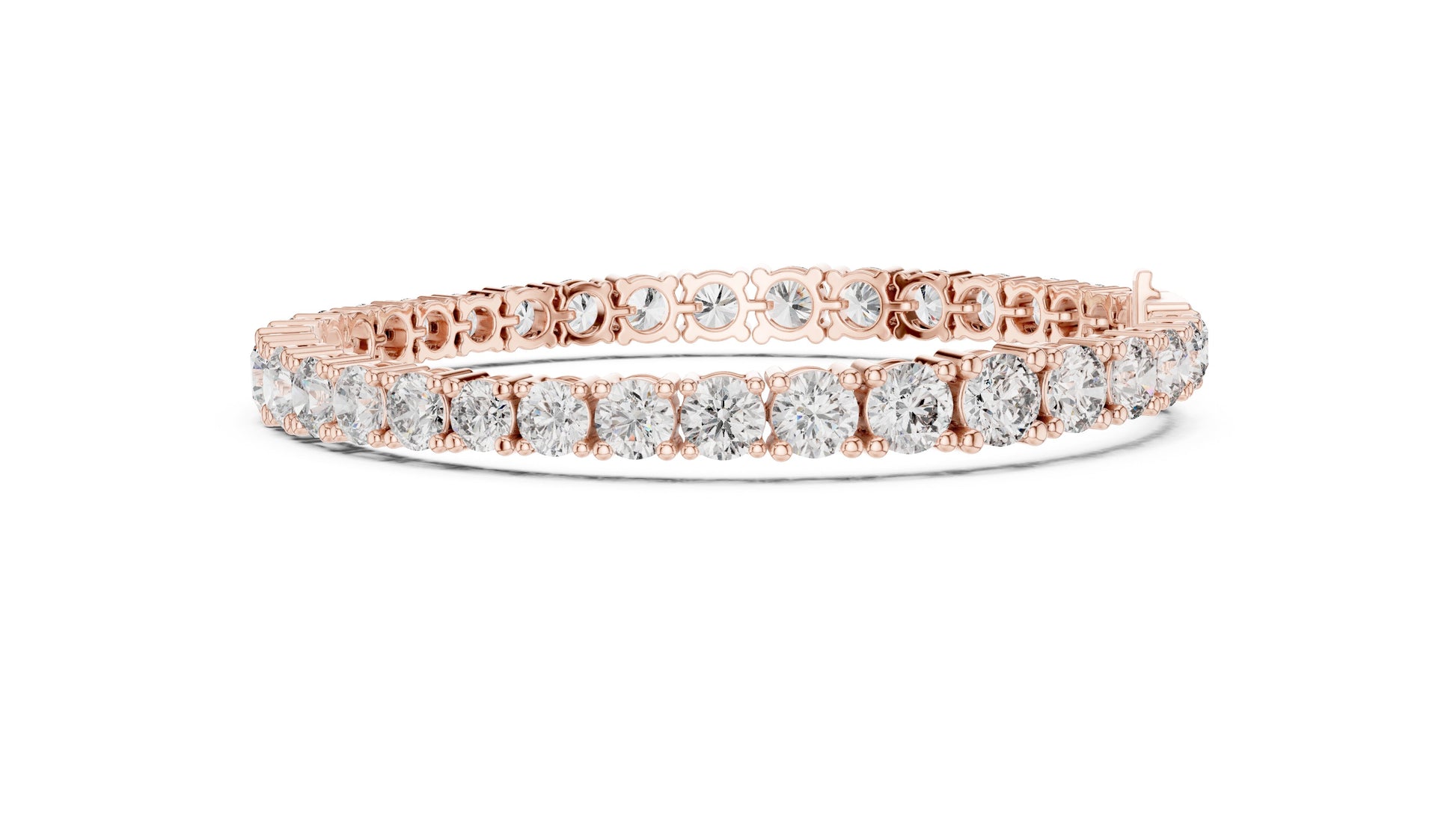 Round Tennis Lab Grown Diamond Bracelet