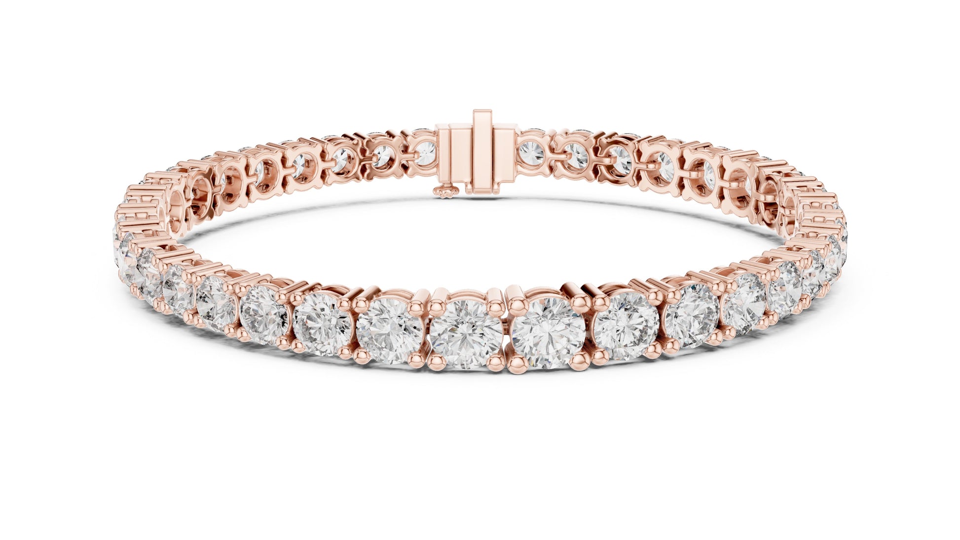 Round Tennis Lab Grown Diamond Bracelet