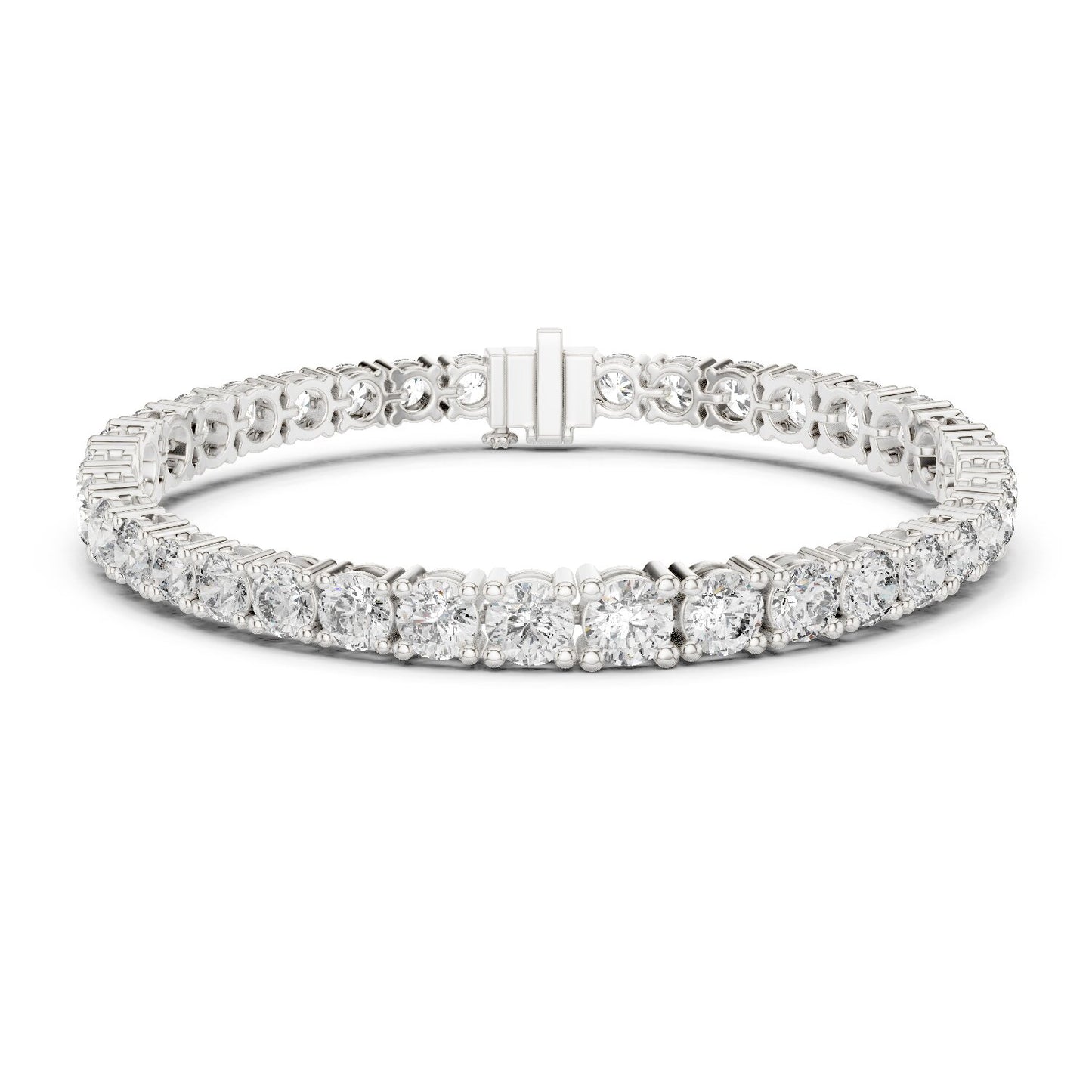 Round Tennis Lab Grown Diamond Bracelet