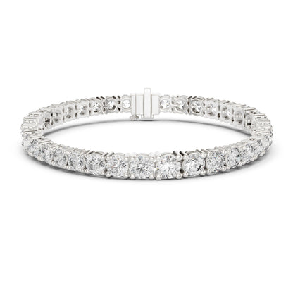 Round Tennis Lab Grown Diamond Bracelet
