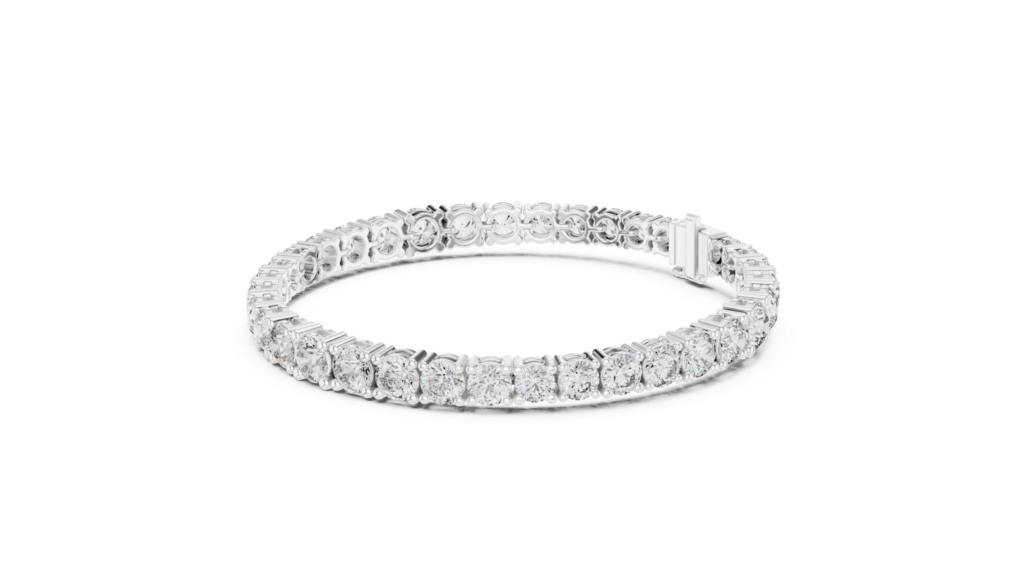 Round Tennis Lab Grown Diamond Bracelet