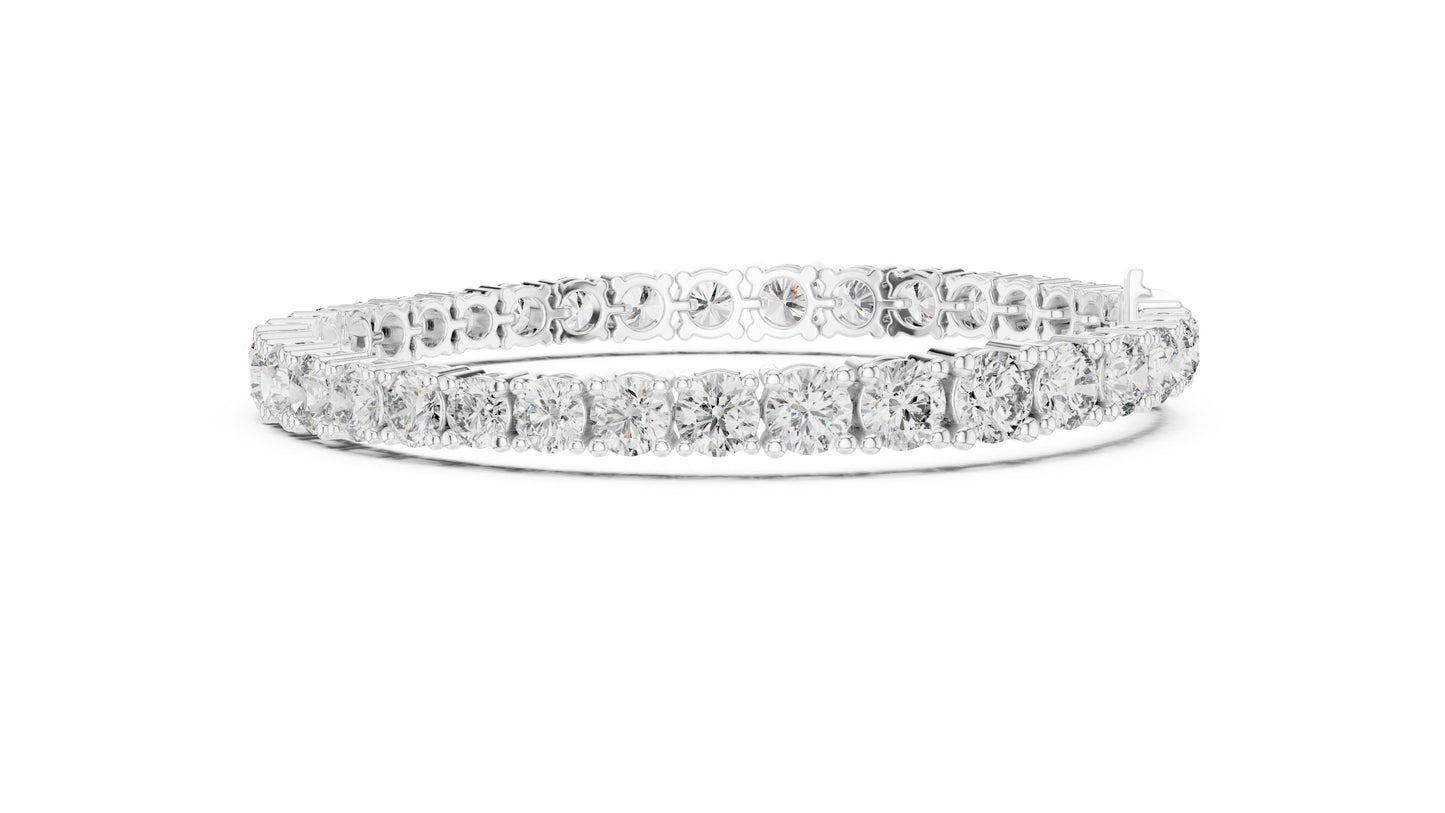 Round Tennis Lab Grown Diamond Bracelet