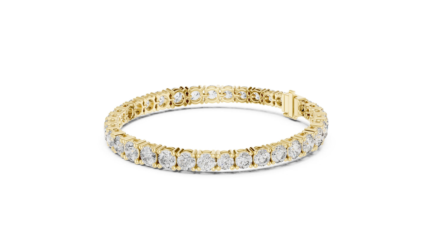 Round Tennis Lab Grown Diamond Bracelet