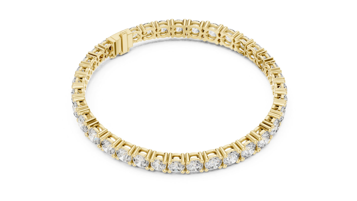 Round Tennis Lab Grown Diamond Bracelet