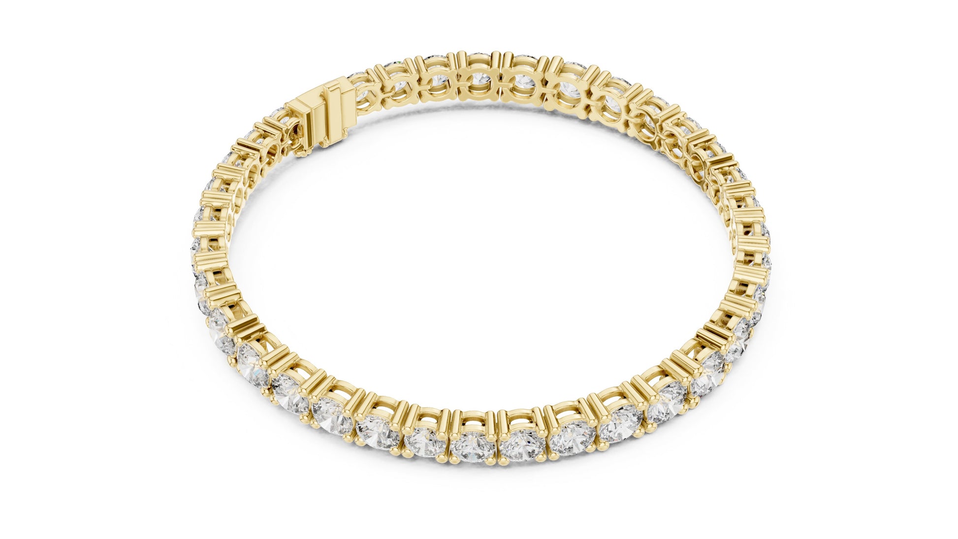 Round Tennis Lab Grown Diamond Bracelet