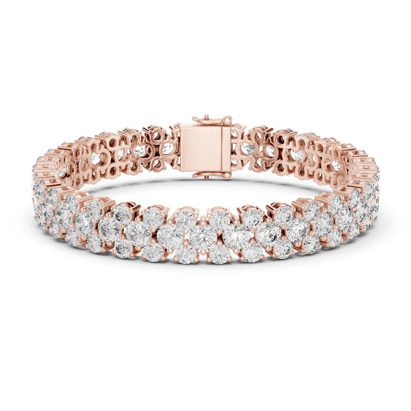 Round Tennis Lab Grown Diamond Bracelet