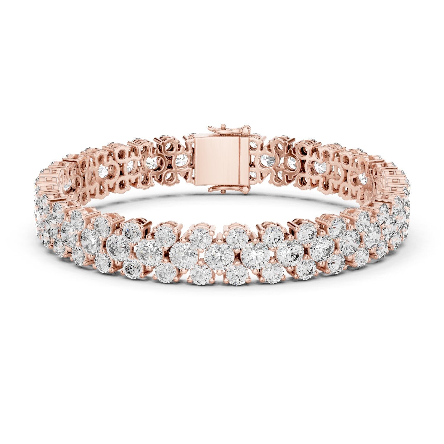 Round Tennis Lab Grown Diamond Bracelet