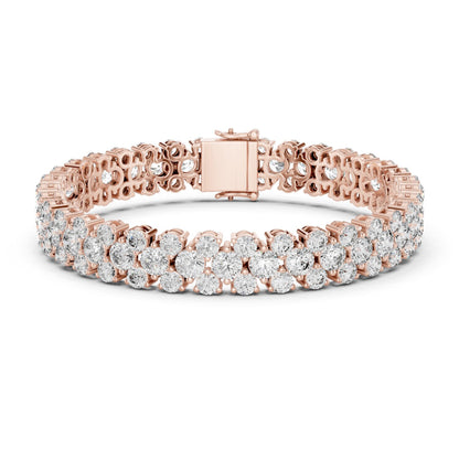 Round Tennis Lab Grown Diamond Bracelet