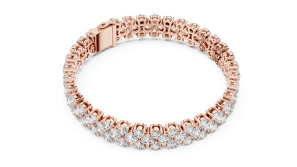 Round Tennis Lab Grown Diamond Bracelet